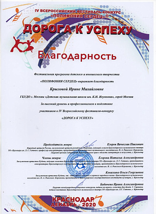 Поздравляем Клещеву Полину с лауреатством!